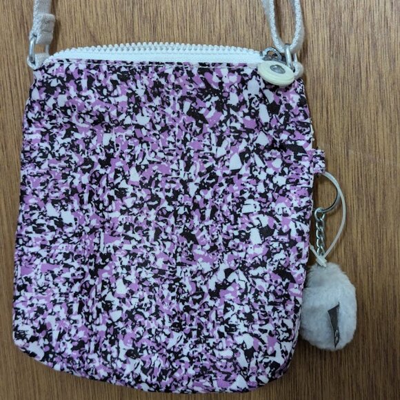 Kipling Alvar Print Crossbody - Ocean Breeze Purple with Monkey - Picture 4 of 5